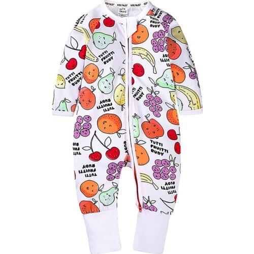 2020 Autumn Spring White Colorful Dot Pattern Baby Infant Rompers Cotton Long Sleeve 0-12m Newborn Boys Girls Costume
