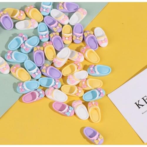 5Pair Cute 1/12 Dollhouse Miniature Mini Slipper for Doll Shoes Accessories