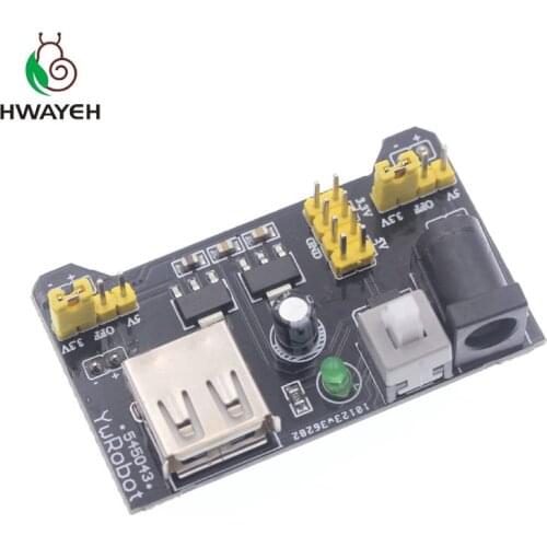 5PCS MB-102 Breadboard Power Supply Module MB102 3.3V 5V Solderless Bread Board for arduino DIY Voltage Regulator