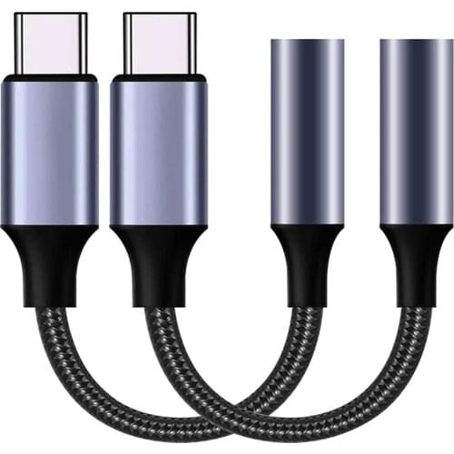USB Type C to 3.5mm Headphone Jack Adapter,Type C to Aux Audio Dongle Cable Cord Compatible for Pixel 4 3 2 XL,Samsung