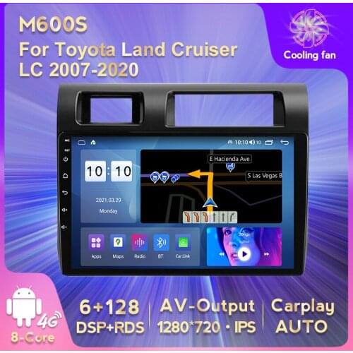 Car GPS Radio Multimedia RDS DSP Android 11 1280*720 IPS 5GHz WI-FI For Toyota Land Cruiser WI-FI View Camera NO DVD 2DIN