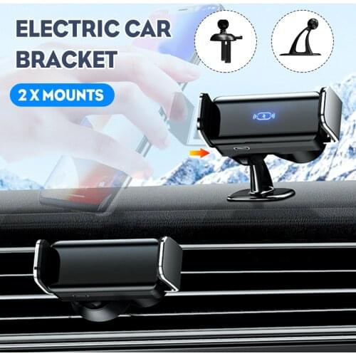 4.7-7.2inch Mini Car infrared induction Auto Open Clamp Mobile Phone Support Holder For suitable for air outlets dashboard