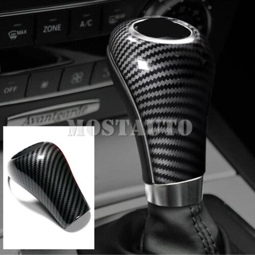 For Benz C Class W203 W204 S204 ABS Console Gear Shift Knob Trim Cover 2004-2013 Black/Red Car Accessories Interior Car Decor