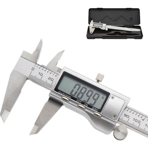 0-150mm Metal Stainless Steel Electronic Digital Vernier Caliper 6-Inch LCD Micrometer Measuring Gauge Tools by WanHenDa