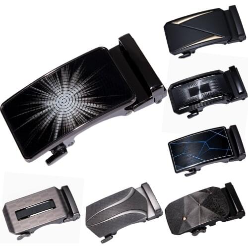 Metal Automatic Belt Buckle Width 3.5CM Ratchet Mens Leather Belt Head Belt Buckle Business Apparel Accessories DiBanGu