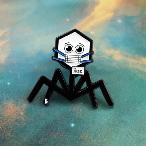 Cartoon Black Spider"I D"Brooch Child interest Spider Basketball Ball Box Frame Enamel Pins badge Backpack shirt Jewelry trinket