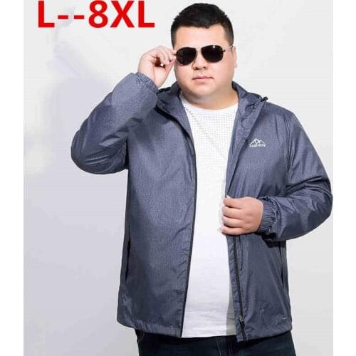 Plus size 10XL 8XL 6XL 5XL softshell waterproof jacket coat men brand-clothing hooded black casual spring coat male windbreaker