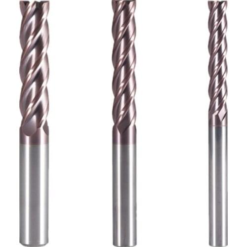 HRC50 D8 10 12*L100mm Set 4 Flutes Extra Long Tungsten Carbide Flat Square End Mill Set CNC Tool Milling Cutter of Machine