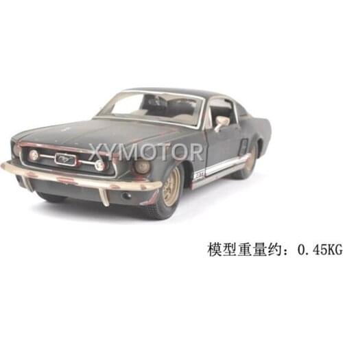 New 1/24 For Ford GT mustang 1967 Distress Diecast Model Car Maisto 32142 Kids Toys Gifts For Display Ornaments Metal Plastic