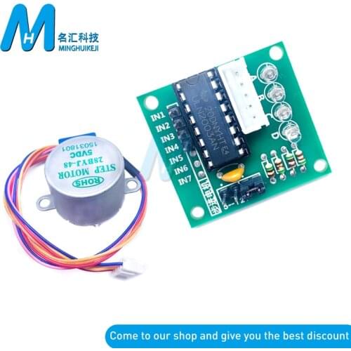 New 28BYJ-48-5V 4 Phase Stepper Motor+ Driver Board ULN2003 For Arduino 1 x Stepper Motor +1x ULN2003 Driver Board