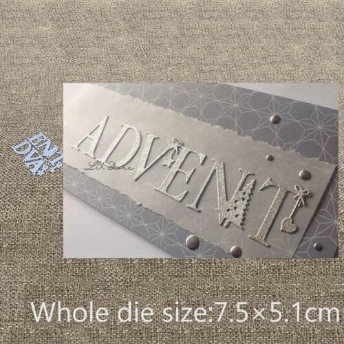 New Design Craft Metal Cutting Die die cuts advent letter decoration scrapbook Album Paper Card Craft Embossing die cuts