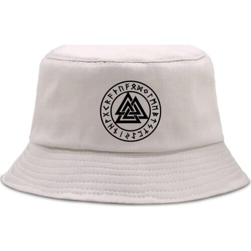 Outdoor Foldable Beach Cap Vikings Hip Hop Harajuku Bucket Hat Unisex Cotton Panama Hats Sunscreen Casual Men Fishermans Caps
