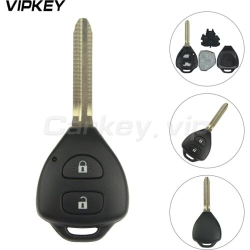 Remotekey new Remote Key control TOY43 key blade 2 Button 314.4mhz For Toyota 2006 -2011 Hilux Vigo no Chip car key