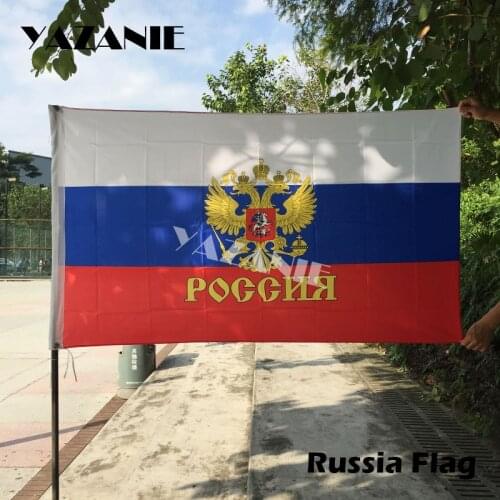 YAZANIE 90x150cm Russian Flags and Banners Russian Empire Imperial National Custom Flag Outdoor World Country Banner for Russia