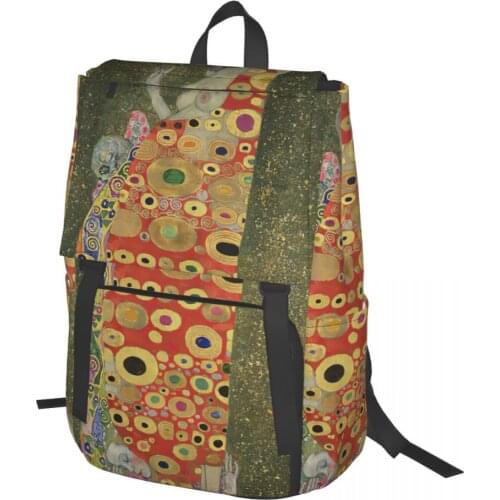Gustav Klimt,Hope II Backpack for Girls Boys Travel RucksackBackpacks for Teenage school bag