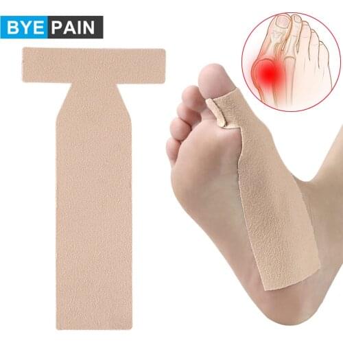 1Pcs Hallux Valgus Bandage Comfortable T Shaped Self Adhesive Bunion Pain Relief Breathable Soft Foot Toe Corrector Tape