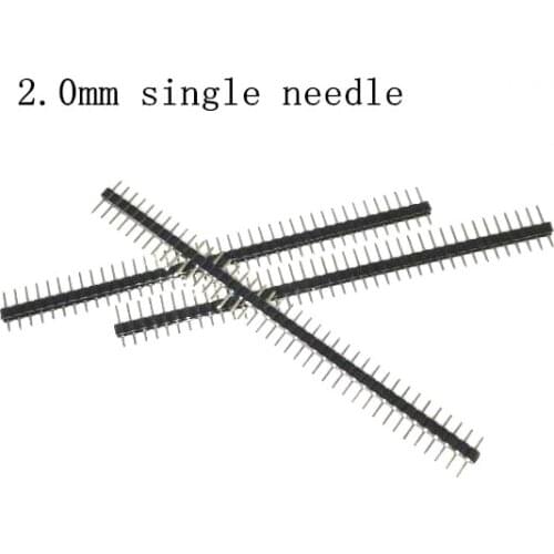 10pcs Connectors 2.0 mm spacing 2mm 1X40 PIN single needle inserted single needle row needles 40pin
