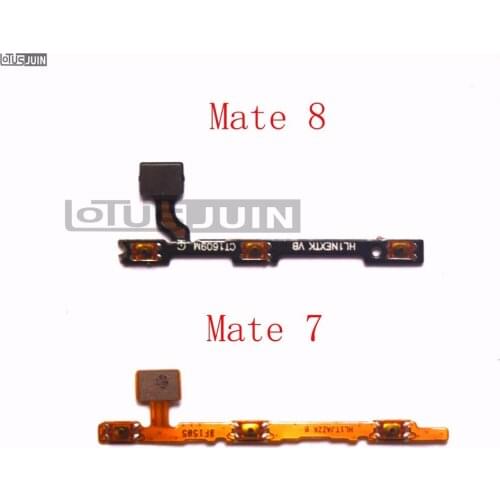 10PCS Power On Off Volume Up Down Button Key Flex Cable Replacement Repair Spare Parts for Huawei Mate 7/Mate 8