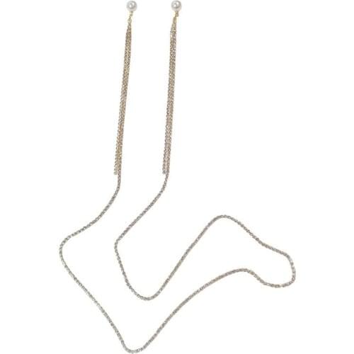 2021 Long Necklaces Earrings Hanging Neck One-piece Jumpsuits Earrings In Europe And The Earings Female Personality Gift