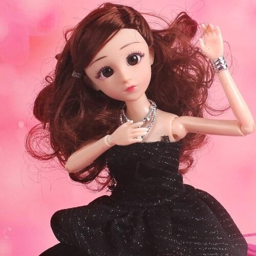 30CM BJD Dolls SD Dolls with Dress Wigs Shoes Make Up Beautiful Dream Girls Toys Fashion Doll