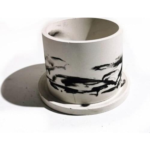 Large 6 inch Round Concrete Flower Pot Silicone Mold Succulent Planter Mold DIY P9YF