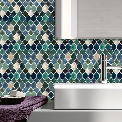 Cocotik 12"x12" Kitchen Backsplash Tiles Peel and Stick Wall Stickers Home Decor, 10 Sheets/Pack