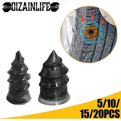 20/10/5 PCS Vacuum Tyre Repair Nail For Motorcycle Car Tubeless Tyre Repair Tool Rubber Nails Self-tire Repair Tire Film Nail