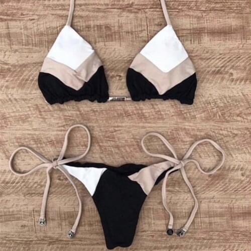 Bikinis Set Bandage Summer Swimsuit for Women Bathing Suit Push-Up Padded Bra 2021 Feshion Brazilian Swimwear Biquini Mujer
