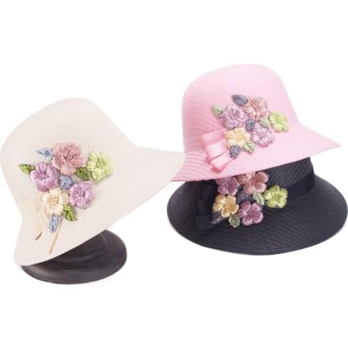 Lawliet Womens Vintage Style Straw Cloche Bucket Church Wedding Kentucky Derby Sun Oaks Day Hats T420