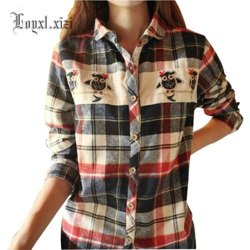 Блузки в клетку Loyxl.xizi China At AliExpress