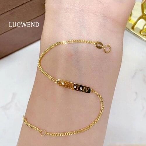 LUOWEND Bracelets With Diamonds