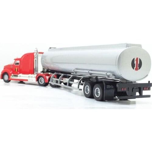31.5CM Scale 1/43 Alloy Metal Truck Trailer Tank Container Tubing Truck High Simulation Diecast Model Engineering Vehicle Toys