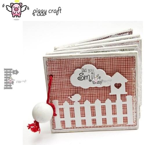 Piggy Craft metal cutting dies cut die mold Fence bird nest Scrapbook paper craft knife mould blade punch stencils dies