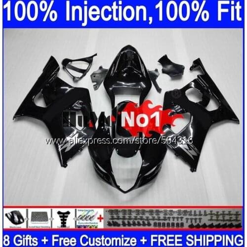 OME For SUZUKI GSXR-1000 1000CC GSXR1000 K2 20MC.5 GSX-R1000 GSX R1000 03 04 K3 GSXR 1000 2003 2004 03 04 Fairings Glossy black