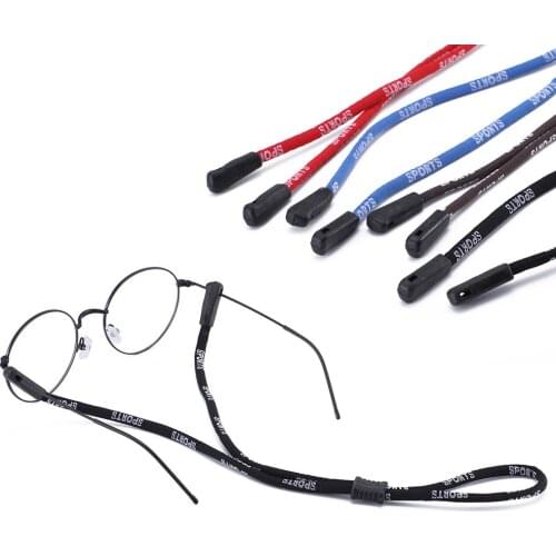 Outdoor Sports Letters Printed Glasses Rope Anti-slip Anti-dropping Eyeglass Chain Neck Cord Strap Adjustable Eyewear Lanyards