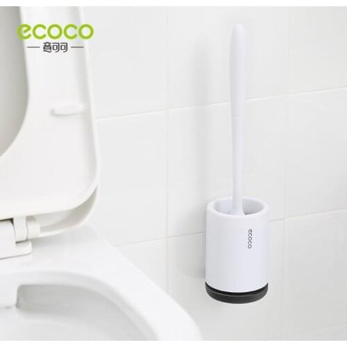 ECOCO Toilet Brush Rubber Head Holder Cleaning Brush For Toilet Wall Hanging Household Floor Cleaning Bathroom Accessories