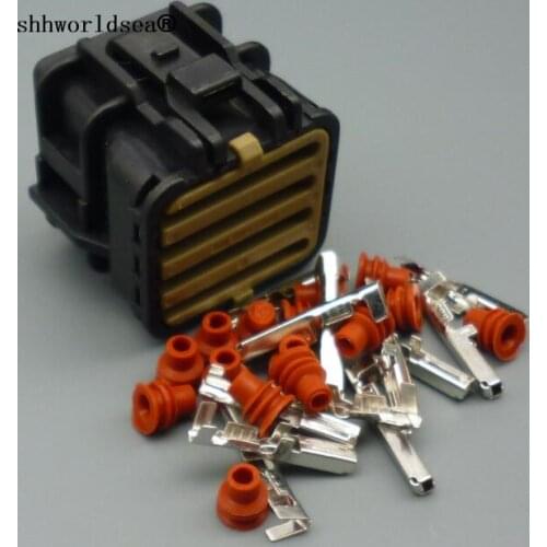 Shhworldsea 2/5/10/30/50/100 auto 14pin 2.0mm car waterproof wire harness connector plug MG610350 MG 610350 with clip MG630353-7