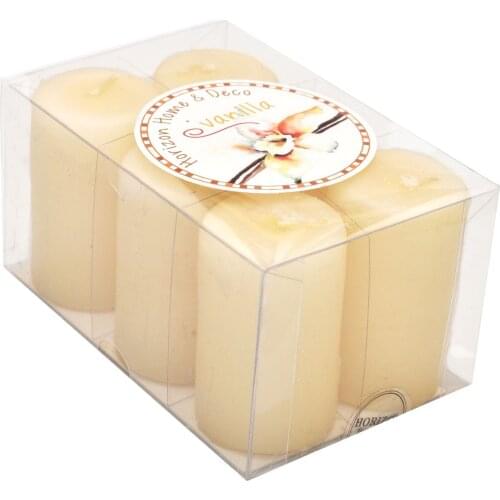 Candle Vanilla Scented 6'lı Package