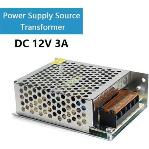 AC 110V 220V to DC 12V 3A 36W Power Supply Source Transformer For motor Linear actuator Led Strip 36W