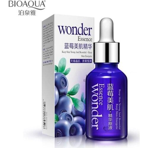 Women Blueberry Hyaluronic Acid Liquid Skin Care Anti Wrinkle Collagen Essence Face Care Whitening Moisturizing Oil