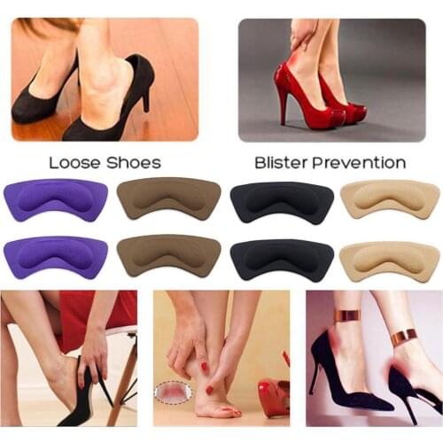 1Pair Shoes Insoles Anti Slip Cushion Pads Feet Care Insoles Insert Heel Tool Protector Rubbing Shoes For Heels Unisex Prac C5Q6