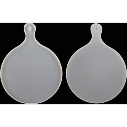 2Pcs Silicone Large Tray Resin Mold Serving Board Tray Coaster with Handles Mold