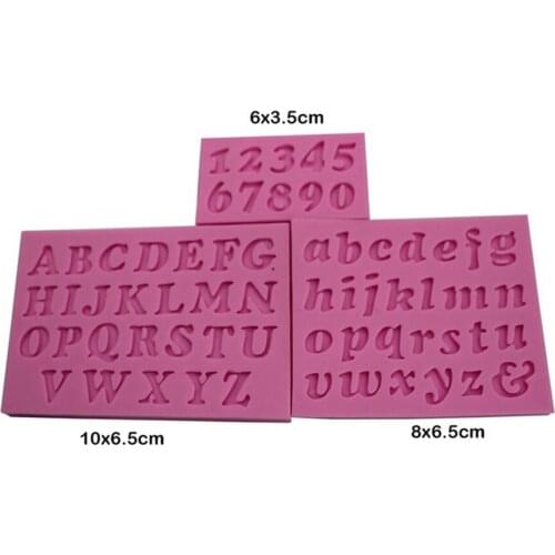 Alphabet concrete Molds Plaster Number Silicon Mold Concrete Capital Letter Mold english letters molds