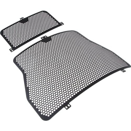Black Radiator Grille Guard Cover Set For BMW S1000R 2014-2017