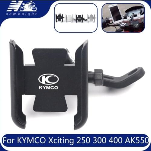 For KYMCO Xciting 250 300 400 AK550 CT250 CT300 S400 DOWNTOWN Motorcycle Mobile Phone Holder GPS Navigator Bracket Accessories