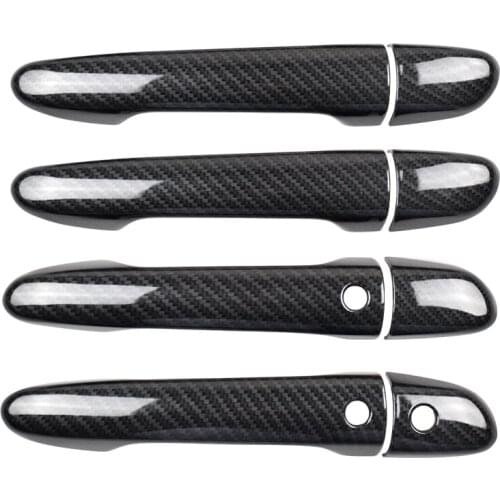 For Mazda CX-5 KF CX-8 RHD 2018-2020 2021 Car ABS Carbon Fiber handle Protective Cover Door Handle Outer Bowls Trim Accessory