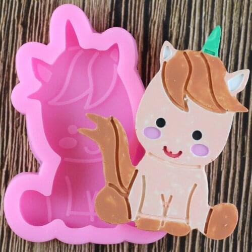 Unicorn Silicone Mold Fondant Mould Cake Decorating Tools Chocolate Gumpaste Mold Sugarcraft Kitchen Gadgets