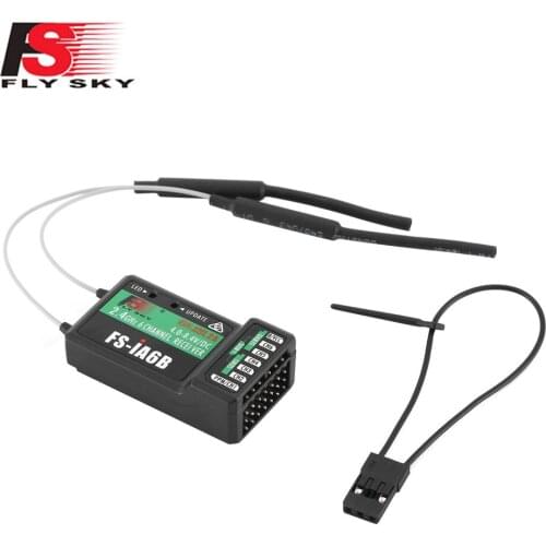 FlySky FS-iA6B 6ch Receiver PPM Output I.bus Data Port For Flysky I4 I6 I10 Transmitter Fine Workmanship