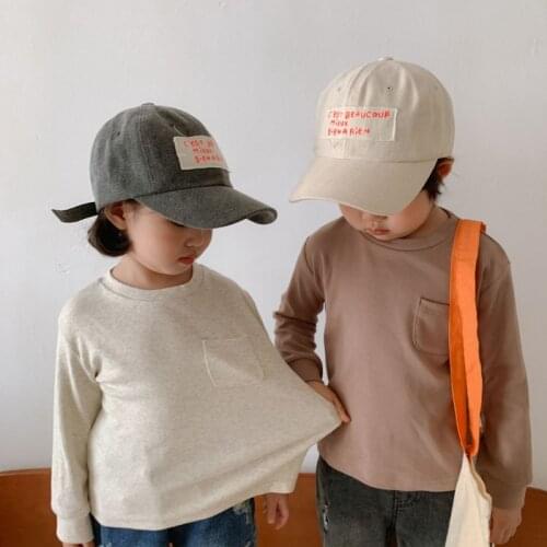 New Girls Boys Babys Kids T-shirt Underwear Outwear 2021 Spring Autumn Overcoat Top Sport Princess Toddler Childrens Clothing