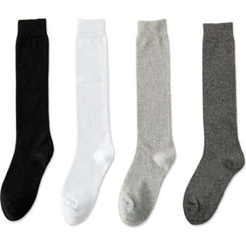 Long Cotton Socks 2021 Women Spring Summer knee-high Comfortable stockings Cotton School Girls Knee High Socks Wholesale